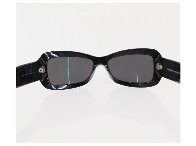 Gafas de sol CHANEL COCO de plástico 3Set Negro CC Auth bs29544 - vista 8