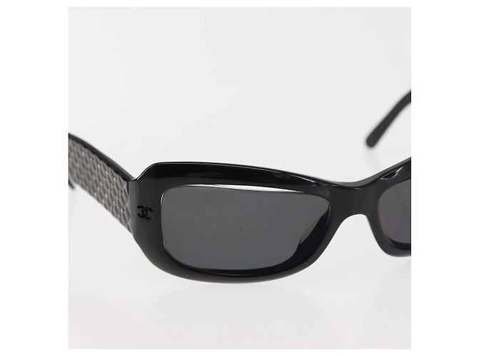 Gafas de sol CHANEL COCO de plástico 3Set Negro CC Auth bs29544 - vista 9