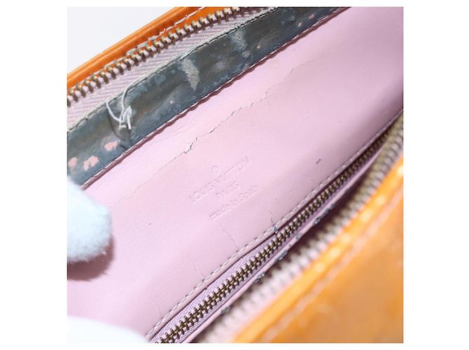 LOUIS VUITTON Borsa a Mano Monogram Vernis Houston Rosa M91054 LV Auth BA7433 Marrone - vista 10