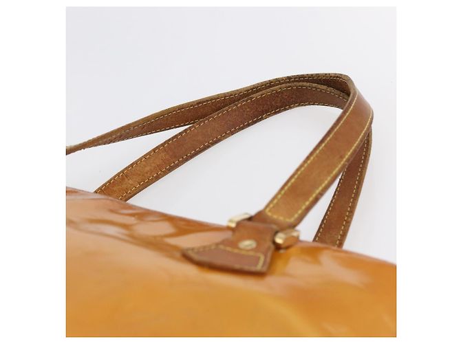 LOUIS VUITTON Borsa a Mano Monogram Vernis Houston Rosa M91054 LV Auth BA7433 Marrone - vista 14