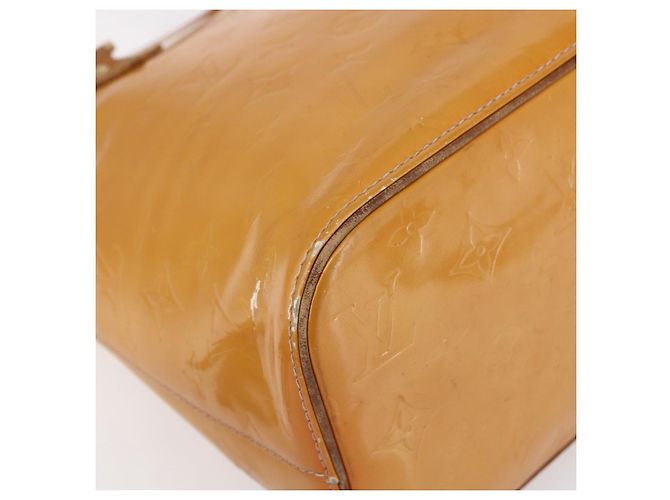 LOUIS VUITTON Borsa a Mano Monogram Vernis Houston Rosa M91054 LV Auth BA7433 Marrone - vista 15