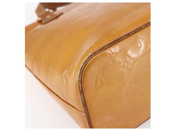 LOUIS VUITTON Borsa a Mano Monogram Vernis Houston Rosa M91054 LV Auth BA7433 Marrone - vista 17