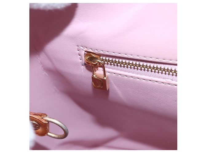 LOUIS VUITTON Borsa a Mano Monogram Vernis Houston Rosa M91054 LV Auth BA7433 Marrone - vista 19