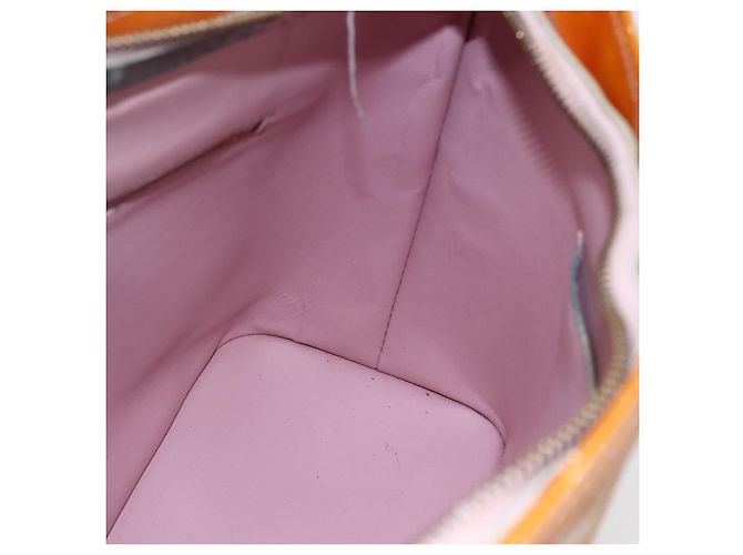 LOUIS VUITTON Borsa a Mano Monogram Vernis Houston Rosa M91054 LV Auth BA7433 Marrone - vista 20