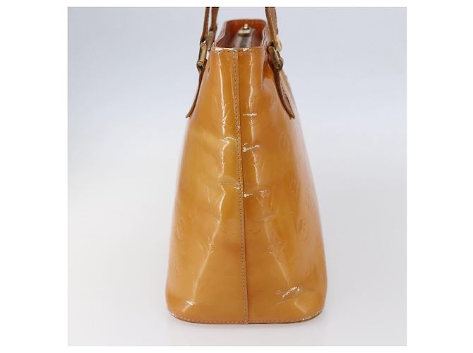 LOUIS VUITTON Borsa a Mano Monogram Vernis Houston Rosa M91054 LV Auth BA7433 Marrone - vista 4