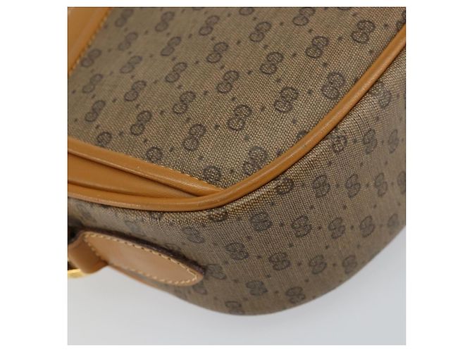 Borsa a Spalla Micro GG Canvas Gucci in Pelle PVC Beige Auth ki6001 - vista 11