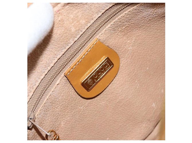 Borsa a Spalla Micro GG Canvas Gucci in Pelle PVC Beige Auth ki6001 - vista 16