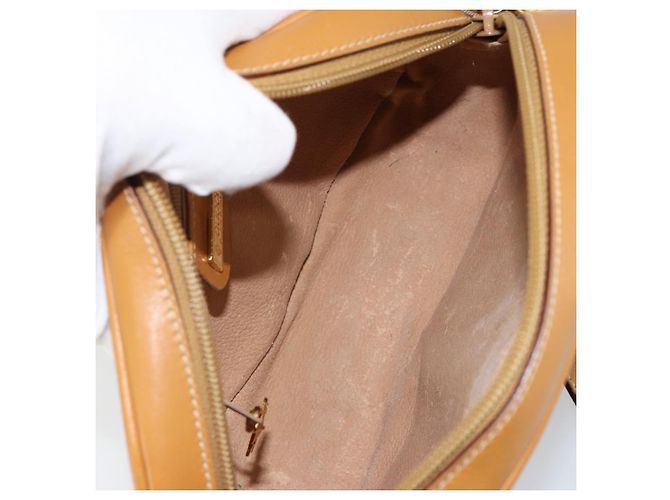 Borsa a Spalla Micro GG Canvas Gucci in Pelle PVC Beige Auth ki6001 - vista 17