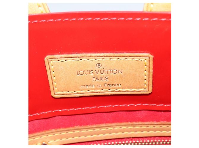 LOUIS VUITTON Monogram Vernis Reade PM Borsa a Mano Rossa M91088 LV Auth 147089 Rosso - vista 10