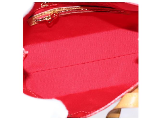 LOUIS VUITTON Monogram Vernis Reade PM Borsa a Mano Rossa M91088 LV Auth 147089 Rosso - vista 11