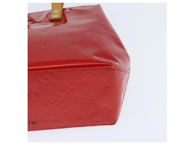 LOUIS VUITTON Monogram Vernis Reade PM Borsa a Mano Rossa M91088 LV Auth 147089 Rosso - vista 14