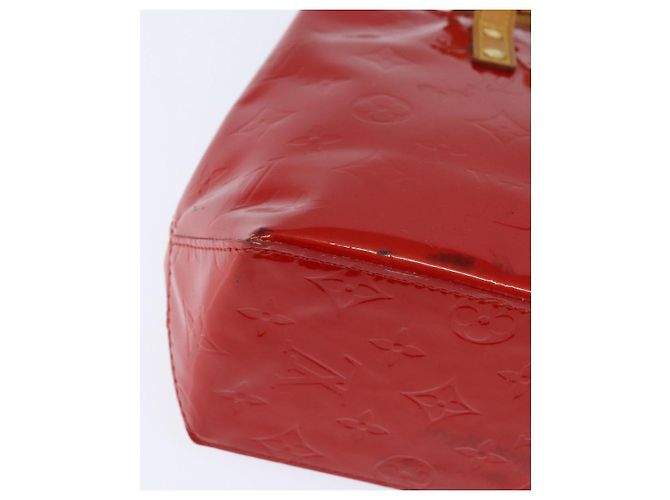 LOUIS VUITTON Monogram Vernis Reade PM Borsa a Mano Rossa M91088 LV Auth 147089 Rosso - vista 15