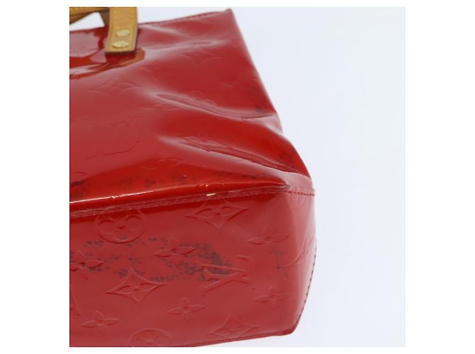 LOUIS VUITTON Monogram Vernis Reade PM Borsa a Mano Rossa M91088 LV Auth 147089 Rosso - vista 16