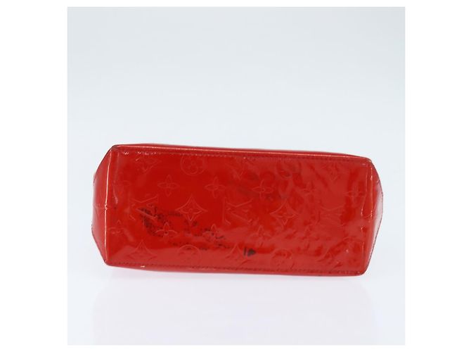 LOUIS VUITTON Monogram Vernis Reade PM Borsa a Mano Rossa M91088 LV Auth 147089 Rosso - vista 5