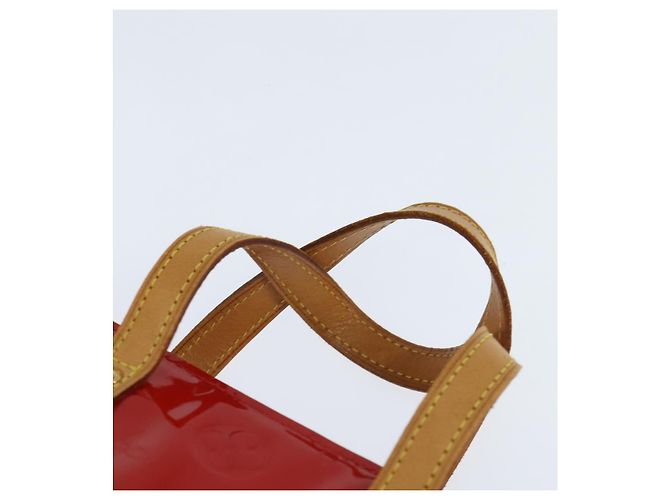 LOUIS VUITTON Monogram Vernis Reade PM Borsa a Mano Rossa M91088 LV Auth 147089 Rosso - vista 8