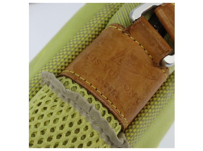 LOUIS VUITTON Borsa Weatherly LV Cup Damier Geant Gialla M80636 LV Auth bs30618 Giallo - vista 10