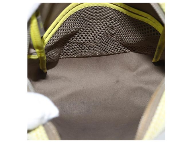 LOUIS VUITTON Borsa Weatherly LV Cup Damier Geant Gialla M80636 LV Auth bs30618 Giallo - vista 11