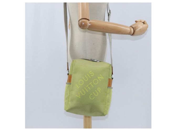 LOUIS VUITTON Borsa Weatherly LV Cup Damier Geant Gialla M80636 LV Auth bs30618 Giallo - vista 22