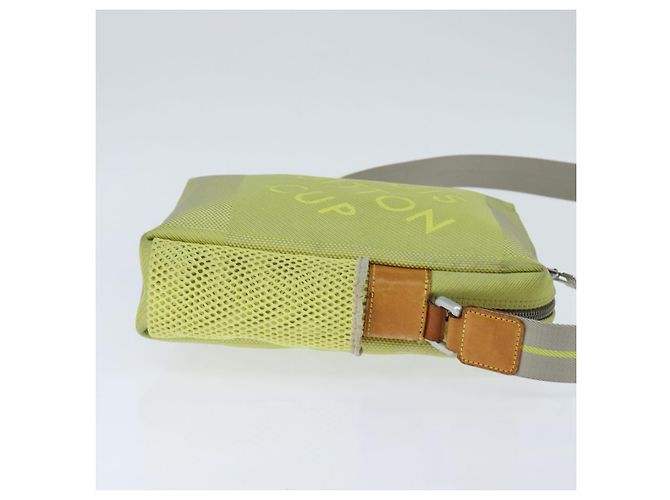 LOUIS VUITTON Borsa Weatherly LV Cup Damier Geant Gialla M80636 LV Auth bs30618 Giallo - vista 4