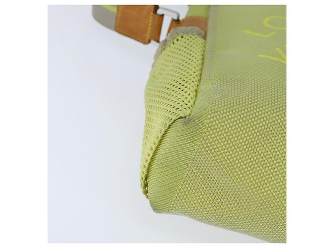 LOUIS VUITTON Borsa Weatherly LV Cup Damier Geant Gialla M80636 LV Auth bs30618 Giallo - vista 9
