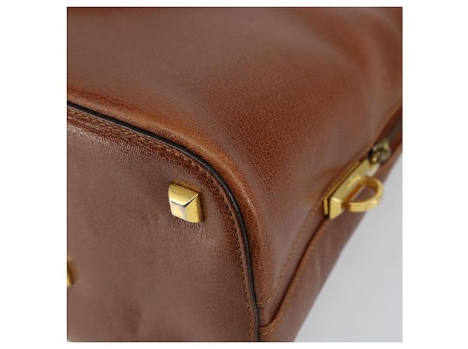 Borsa a mano Salvatore Ferragamo in pelle marrone dorato Auth bs30002 D'oro - vista 12