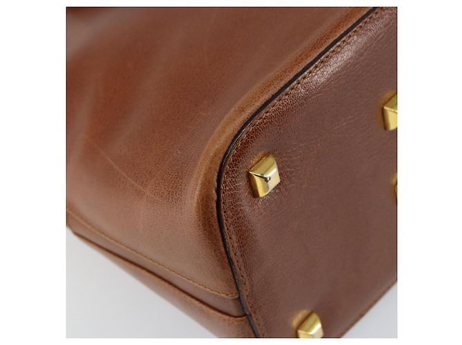 Borsa a mano Salvatore Ferragamo in pelle marrone dorato Auth bs30002 D'oro - vista 13