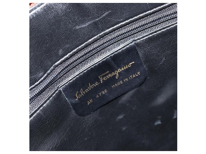 Borsa a mano Salvatore Ferragamo in pelle marrone dorato Auth bs30002 D'oro - vista 15