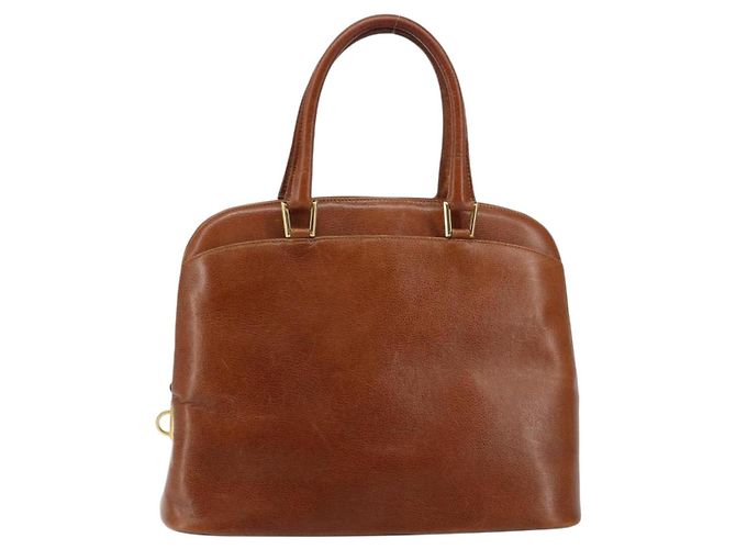 Borsa a mano Salvatore Ferragamo in pelle marrone dorato Auth bs30002 D'oro - vista 2