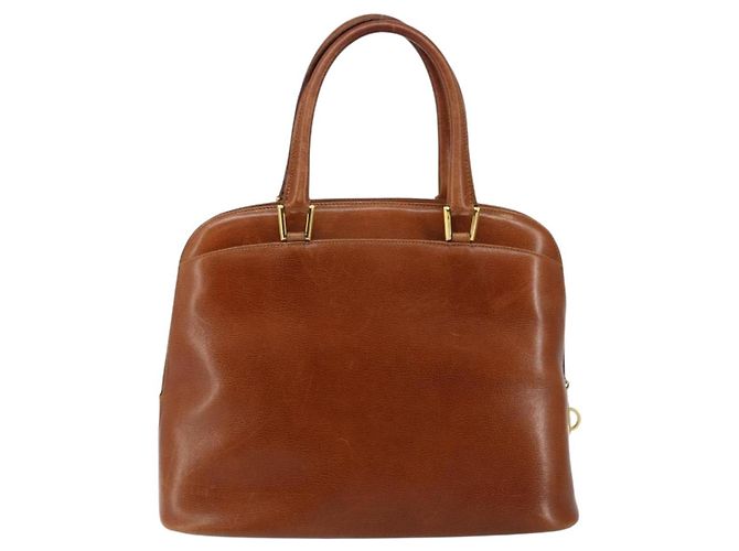 Borsa a mano Salvatore Ferragamo in pelle marrone dorato Auth bs30002 D'oro - vista 3