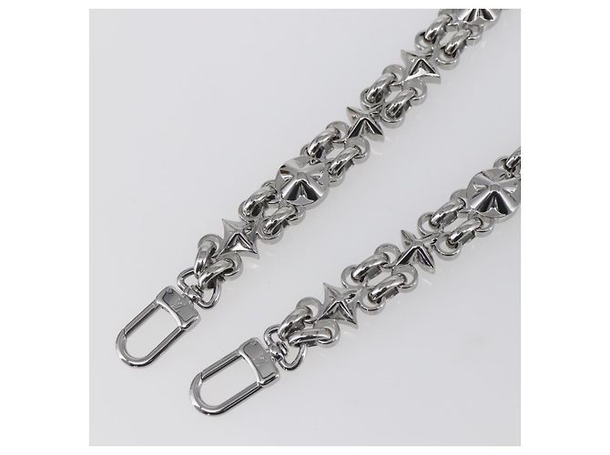 LOUIS VUITTON Cintura a Spalla in Catena Metal 25,6"" Argento LV Auth 150640 - vista 3