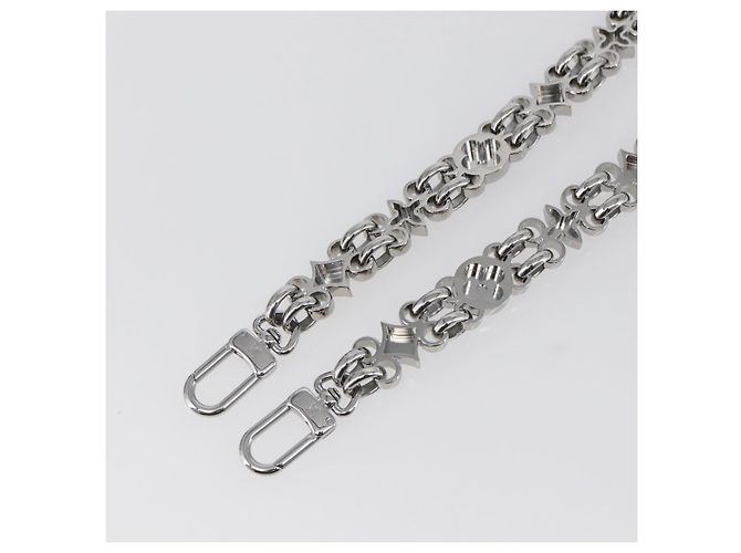 LOUIS VUITTON Cintura a Spalla in Catena Metal 25,6"" Argento LV Auth 150640 - vista 7