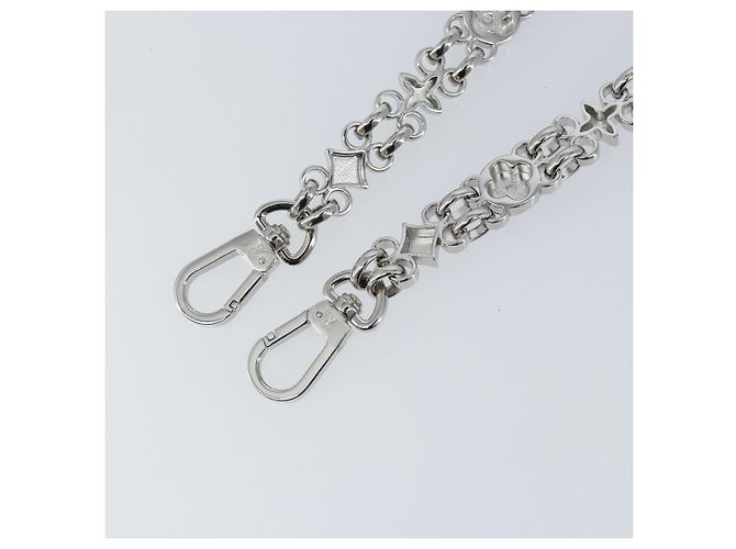 LOUIS VUITTON Cintura a Spalla in Catena Metallo 60 cm Argento LV Auth 150637 - vista 7