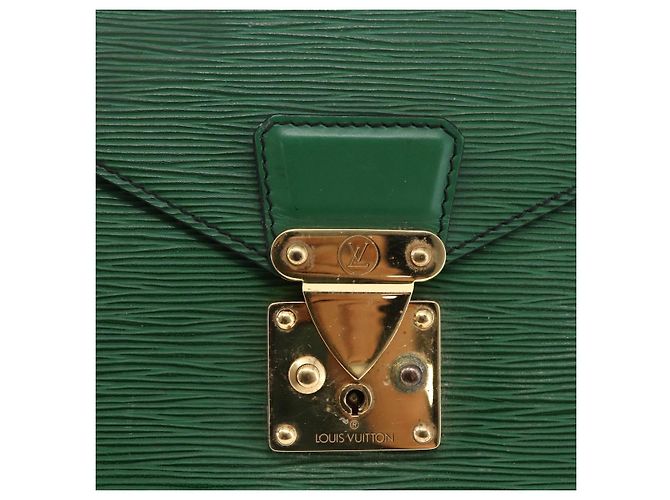 LOUIS VUITTON Epi Porta Documenti a Tracolla Briefcase Verde M54464 Auth BA6530 - vista 17