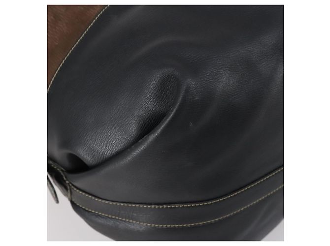 LOEWE Velazquez Boston Bag Leder Braun Gold Auth 146927 - Ansicht 16