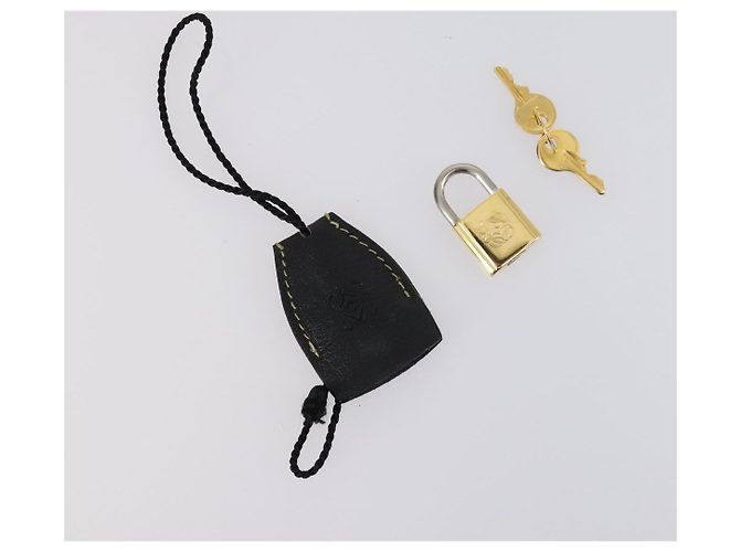 LOEWE Velazquez Boston Bag Leder Braun Gold Auth 146927 - Ansicht 22