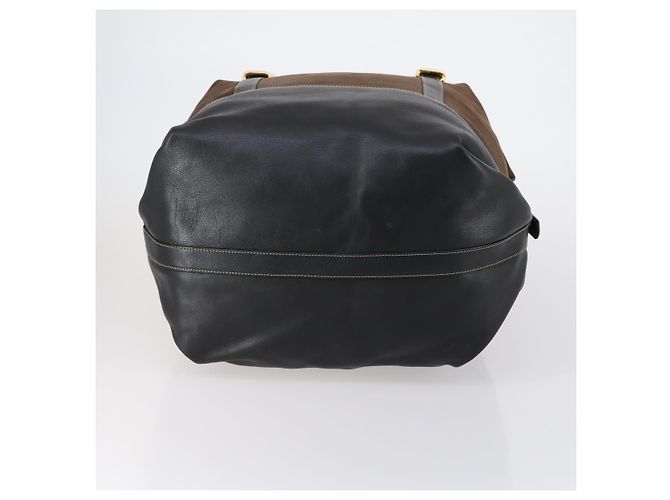 LOEWE Velazquez Boston Bag Leder Braun Gold Auth 146927 - Ansicht 5