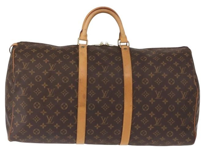 LOUIS VUITTON Borsa Boston Monogram Keepall 55 M41424 LV Auth 149100 Monogramma - vista 13