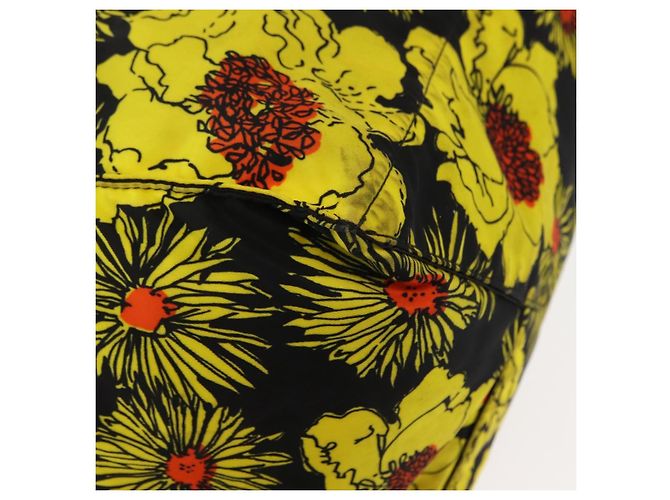 Borsa Tote PRADA Nylon Gialla Argento Auth 146333 Giallo - vista 10