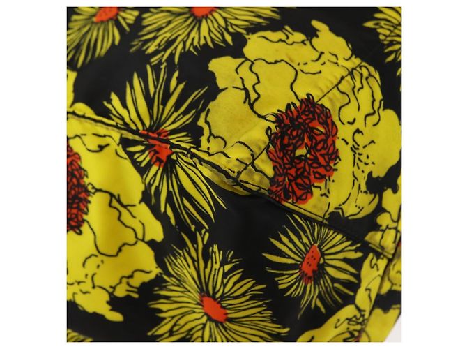 Borsa Tote PRADA Nylon Gialla Argento Auth 146333 Giallo - vista 12