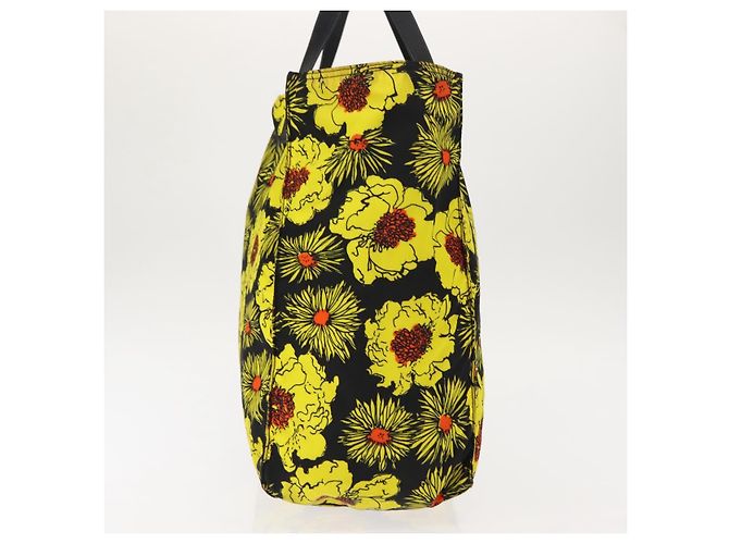 Borsa Tote PRADA Nylon Gialla Argento Auth 146333 Giallo - vista 5
