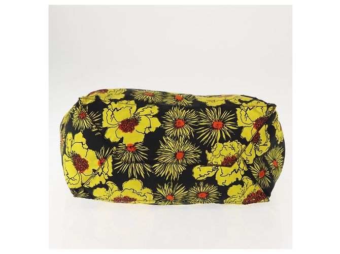 Borsa Tote PRADA Nylon Gialla Argento Auth 146333 Giallo - vista 9