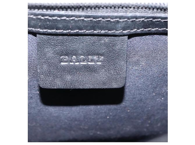 BALLY Borsa a Spalla con Catena Pelle Nera Auth BA6843 Nero - vista 15