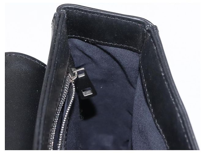 BALLY Borsa a Spalla con Catena Pelle Nera Auth BA6843 Nero - vista 17