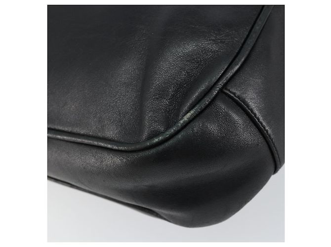 Borsa a mano in pelle Gucci Bamboo nera e oro 001 2123 1638 Auth ep11605 Nero D'oro - vista 15