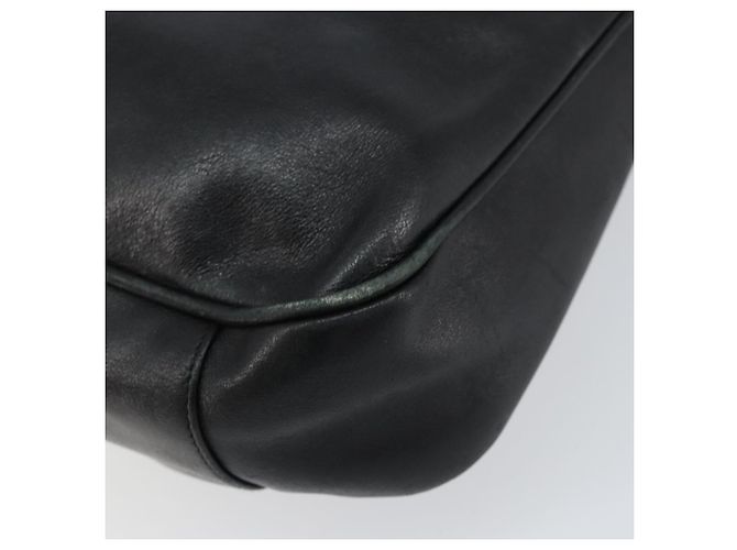 Borsa a mano in pelle Gucci Bamboo nera e oro 001 2123 1638 Auth ep11605 Nero D'oro - vista 16