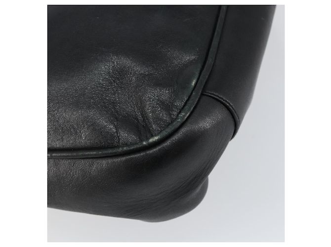 Borsa a mano in pelle Gucci Bamboo nera e oro 001 2123 1638 Auth ep11605 Nero D'oro - vista 17