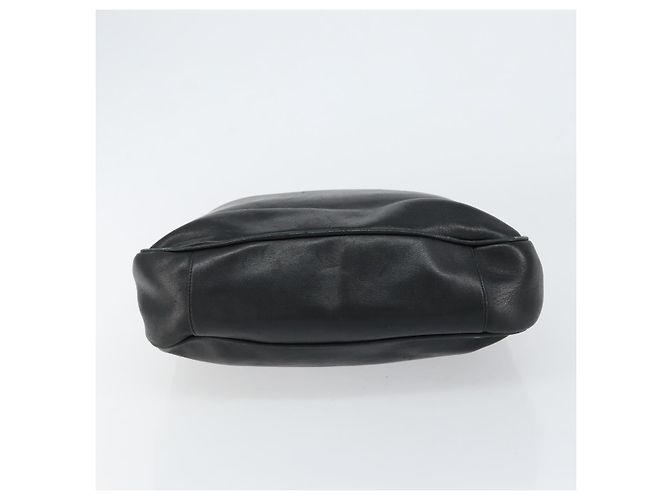Borsa a mano in pelle Gucci Bamboo nera e oro 001 2123 1638 Auth ep11605 Nero D'oro - vista 5