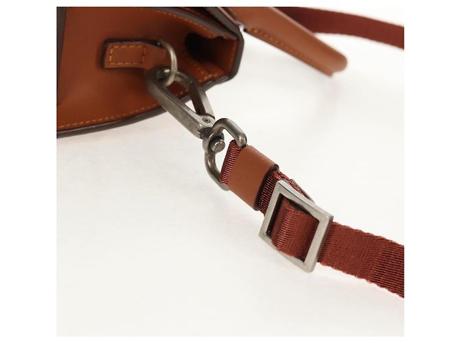 Borsa a mano mini JACQUEMUS in pelle 2 in 1 marrone oro Auth 128501M D'oro - vista 10