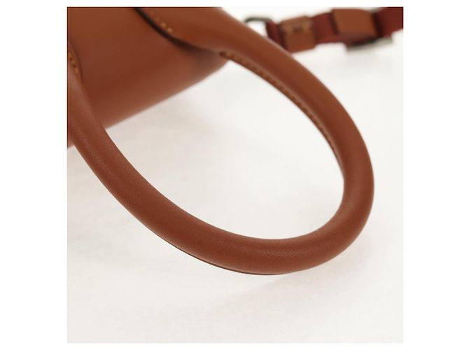 Borsa a mano mini JACQUEMUS in pelle 2 in 1 marrone oro Auth 128501M D'oro - vista 7