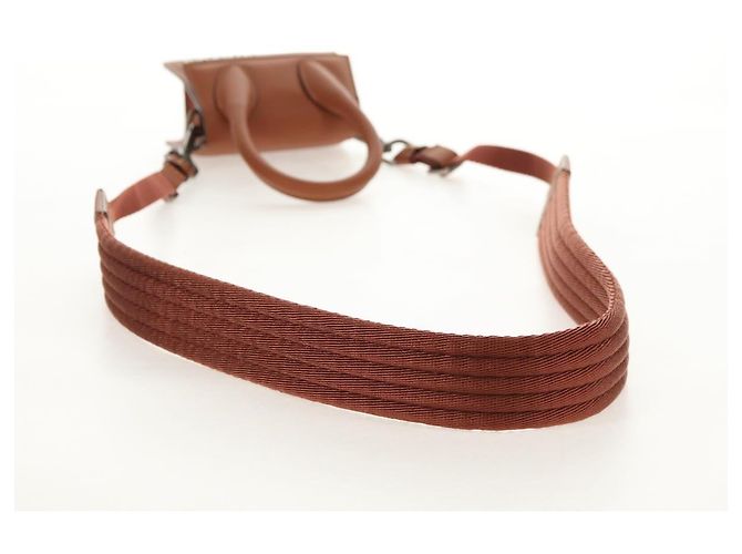Borsa a mano mini JACQUEMUS in pelle 2 in 1 marrone oro Auth 128501M D'oro - vista 8